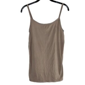 No Boundaries Tank Top Ribbed Scoopneck Spaghetti Strap Sleeveless Pullover Top